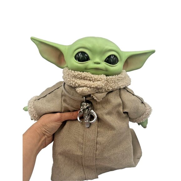 Star Wars The Mandalorian Child Baby Din Grogu 12" Mattel Lucasfilm Plush - Picture 4 of 13